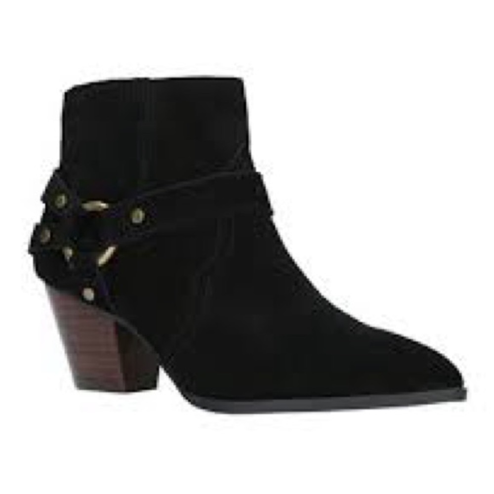 Women’s Bella Vita Bronx Black Leather Booties Size 7.5 W! - Picture 2 of 10